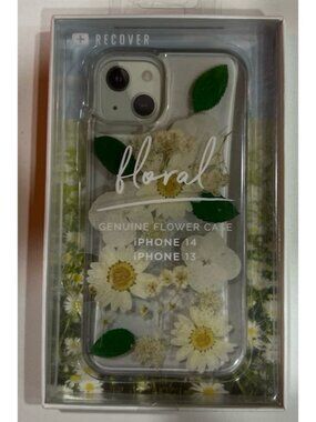 Recover Floral Case is a clear, slim phone cover featuring genuine dried flowers